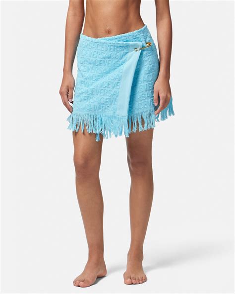 Versace Versace Allover Towel Wrap Skirt 